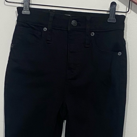 Madewell Curvy High-Rise Skinny Jeans Womens 23 Petite Carbondale Wash Black 23P - Picture 13 of 13